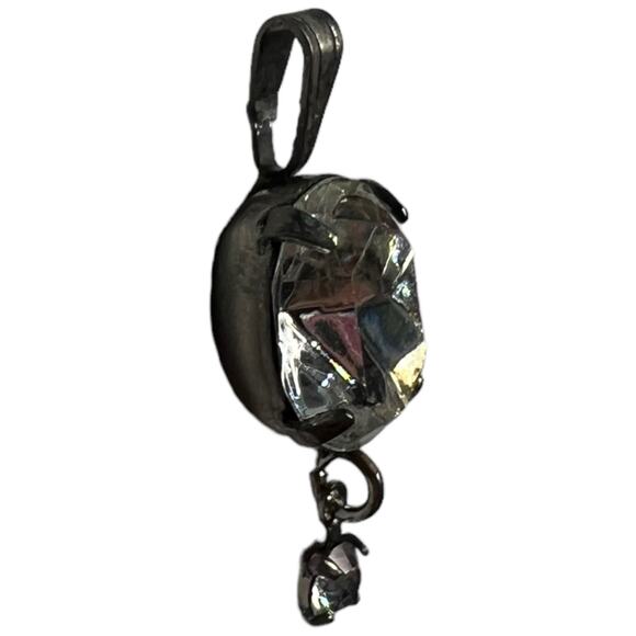 Faux Diamond Small Drop Pendant - Elegant & Sparkling Design - Picture 3 of 8